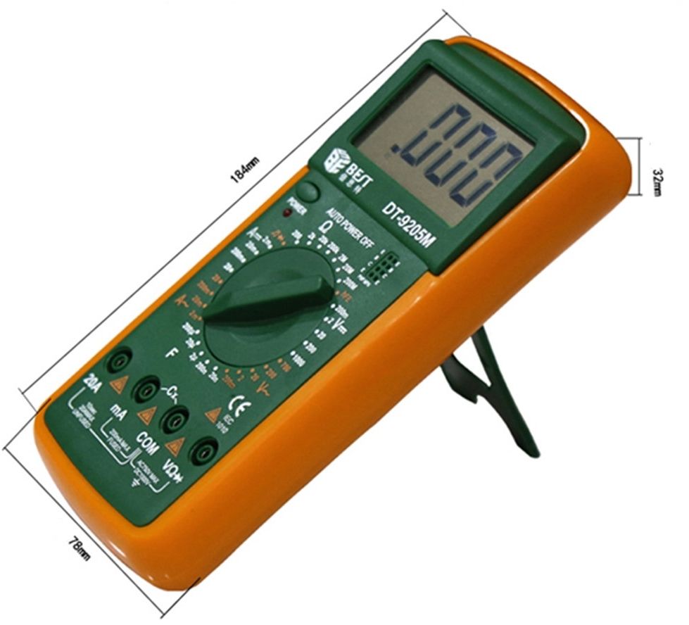 Digital Multimeter BEST 9205M Handheld With Lcd Screen Screen FoneFunShop   