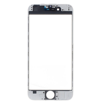 Glass Lens For iPhone 6 on Frame with OCA Layer Cold Press White 3 in 1 Lens FoneFunShop   