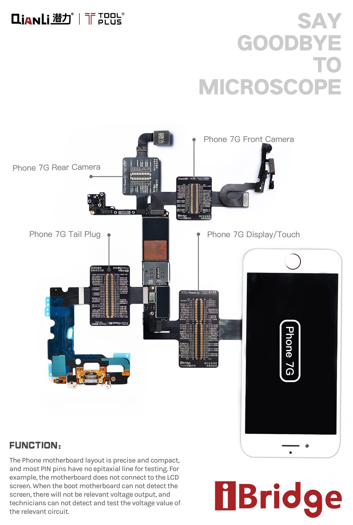 Logic Board Diagnostics Tool For iPhone 7 QianLi ToolPlus iBridge Tool FoneFunShop   