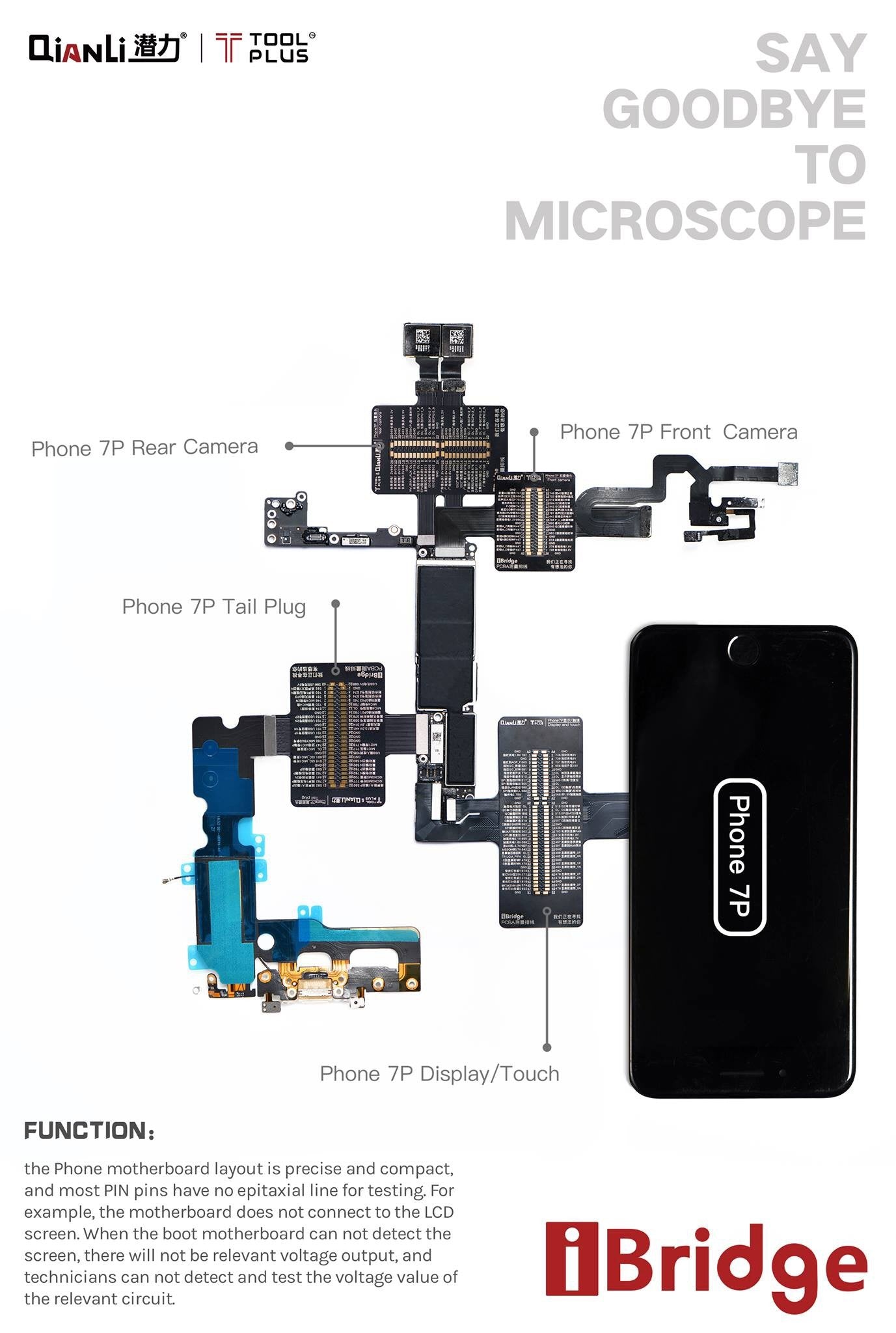 Logic Board Diagnostics Tool For iPhone 7 Plus QianLi ToolPlus iBridge Tool FoneFunShop   