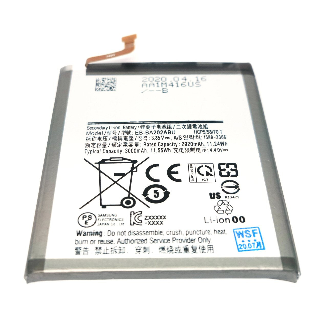 Battery For Samsung A20E A202F Battery FoneFunShop   