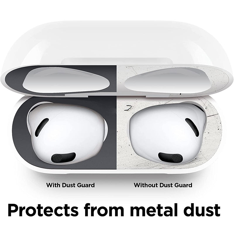 Seal Protection For Airpod 3 Metal Dust Proof Guard Sticker Rose Gold Protector FoneFunShop   