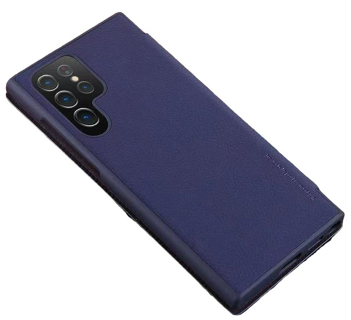 Case For Samsung S23 G Case PU Leather Flip in Blue Case Cover FoneFunShop   