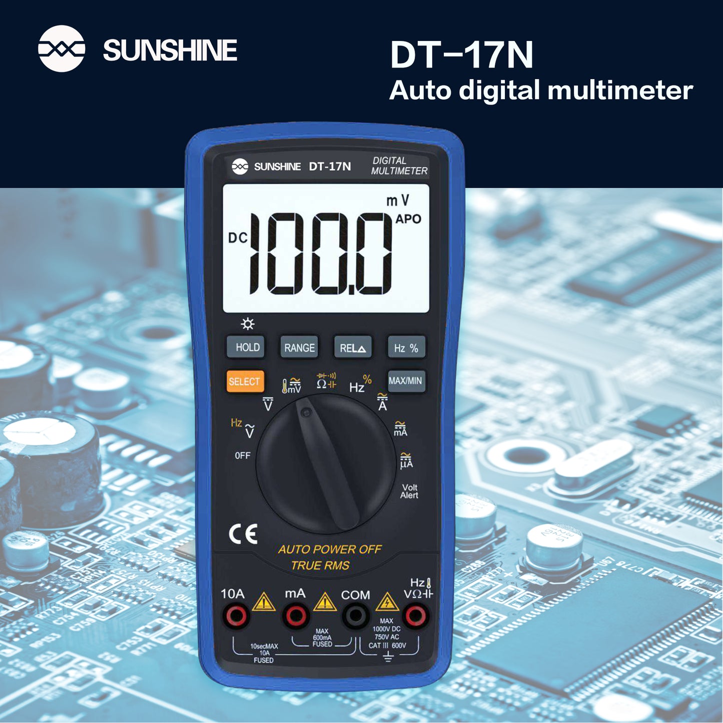 Sunshine DT17N Digital Multimeter For Phone Repair Digitizer FoneFunShop   