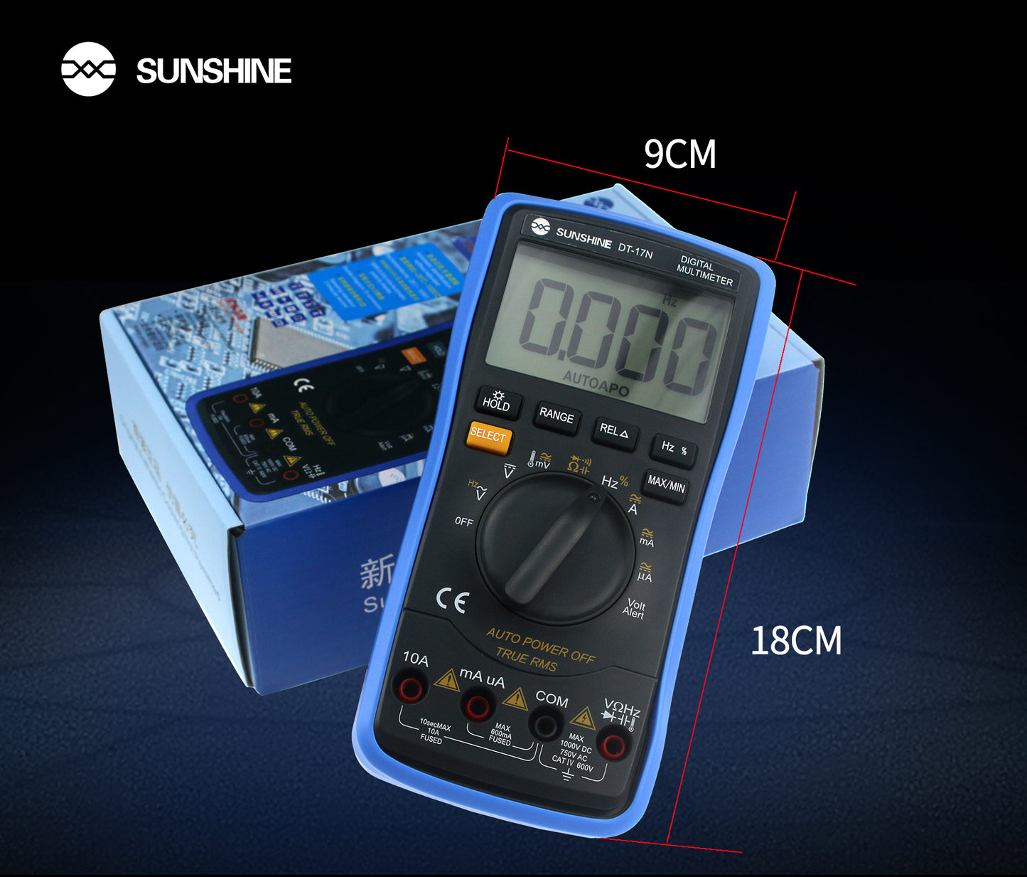 Sunshine DT17N Digital Multimeter For Phone Repair Digitizer FoneFunShop   