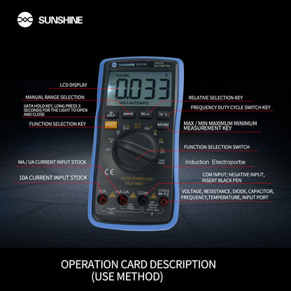 Sunshine DT17N Digital Multimeter For Phone Repair Digitizer FoneFunShop   