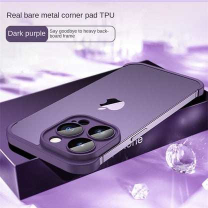 Corner Pad Protection For iPhone 15 in Purple Case Cover FoneFunShop   