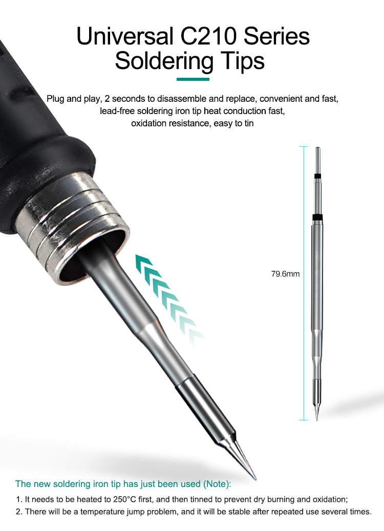 Solder Iron T210 OSS Team Digital Display with Adjustable Temperature Solder FoneFunShop   