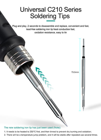 Solder Iron T210 OSS Team Digital Display with Adjustable Temperature Solder FoneFunShop   