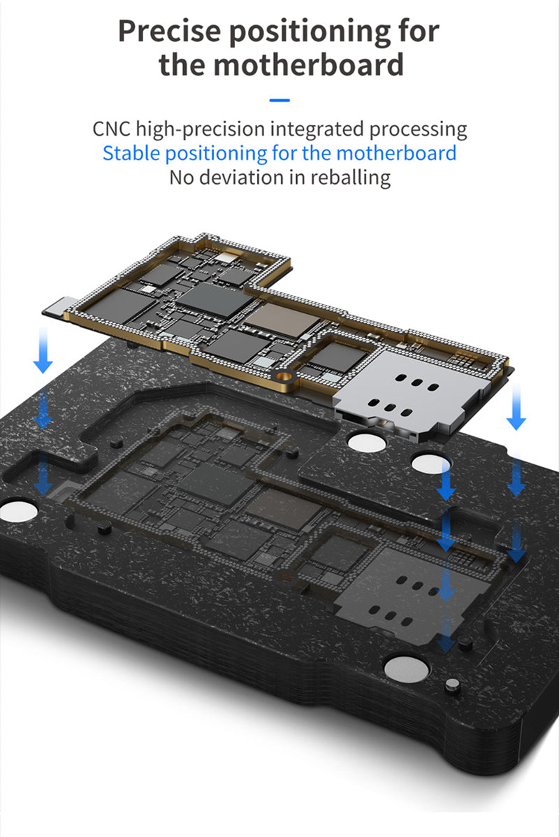 Reballing Platform For iPhone 13 series Qianli 4in1 Double Side For Middle Frame Qianli FoneFunShop   