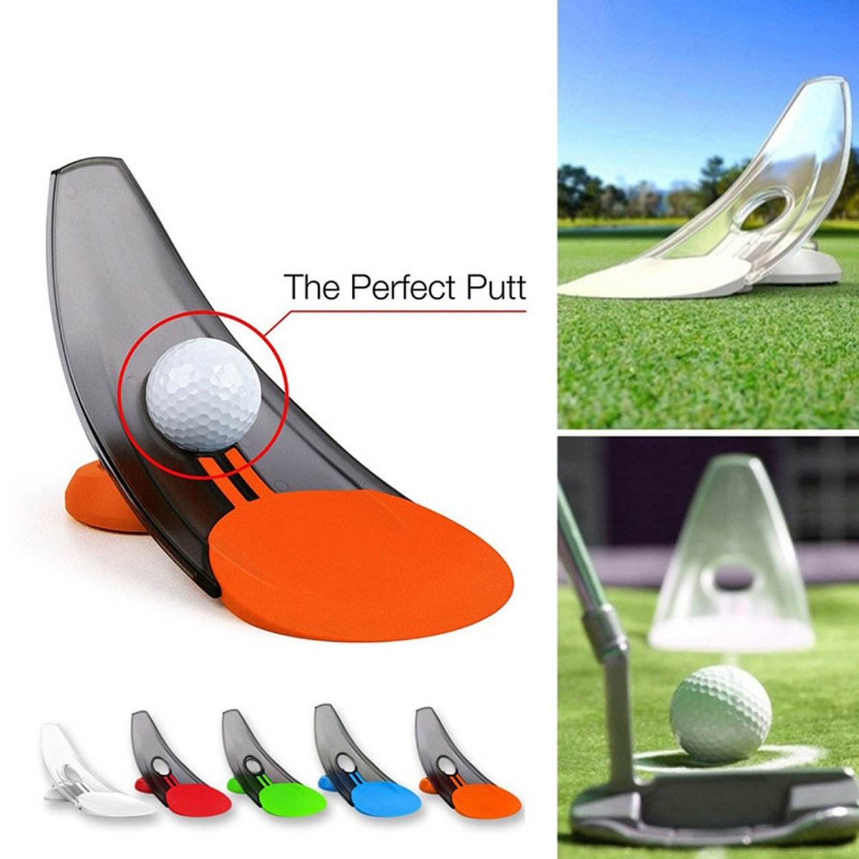 Foldable Golf Putter Putting Speed Accuracy Exerciser Training Accessory Blue Golf FoneFunShop   