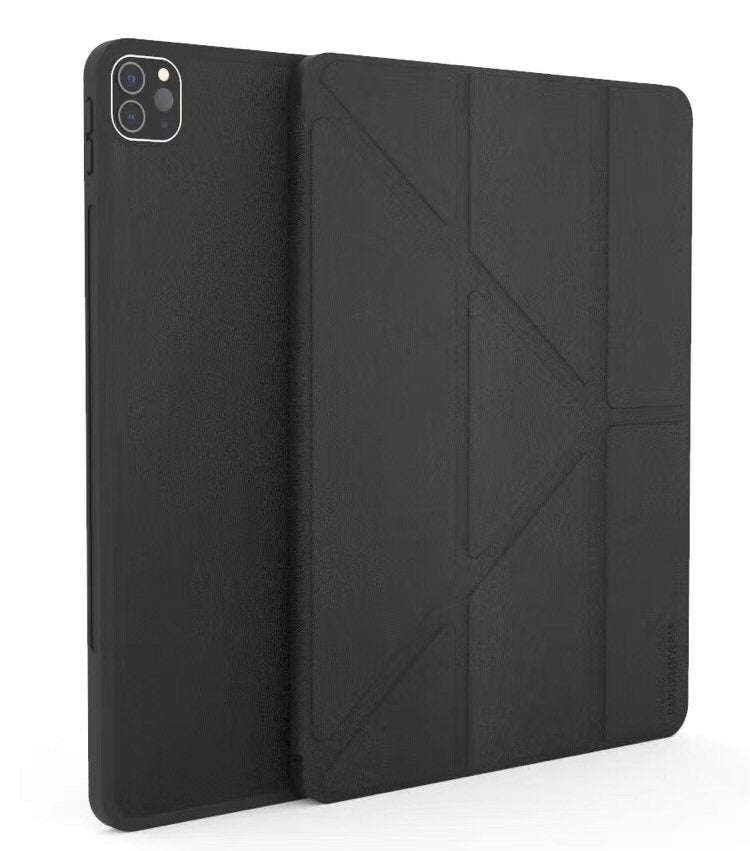 Stand Case For iPad Pro 11 Inch Caasso Black Multi Angle Auto Sleep Wake Case Cover FoneFunShop   