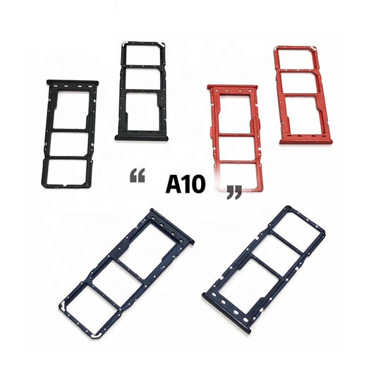 Sim Tray For Samsung A10 A105F in red Sim Tray FoneFunShop   