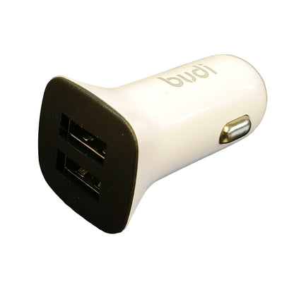 Car Charger For iPhone Dual Port 2.4A 12W With Cable Cable FoneFunShop   