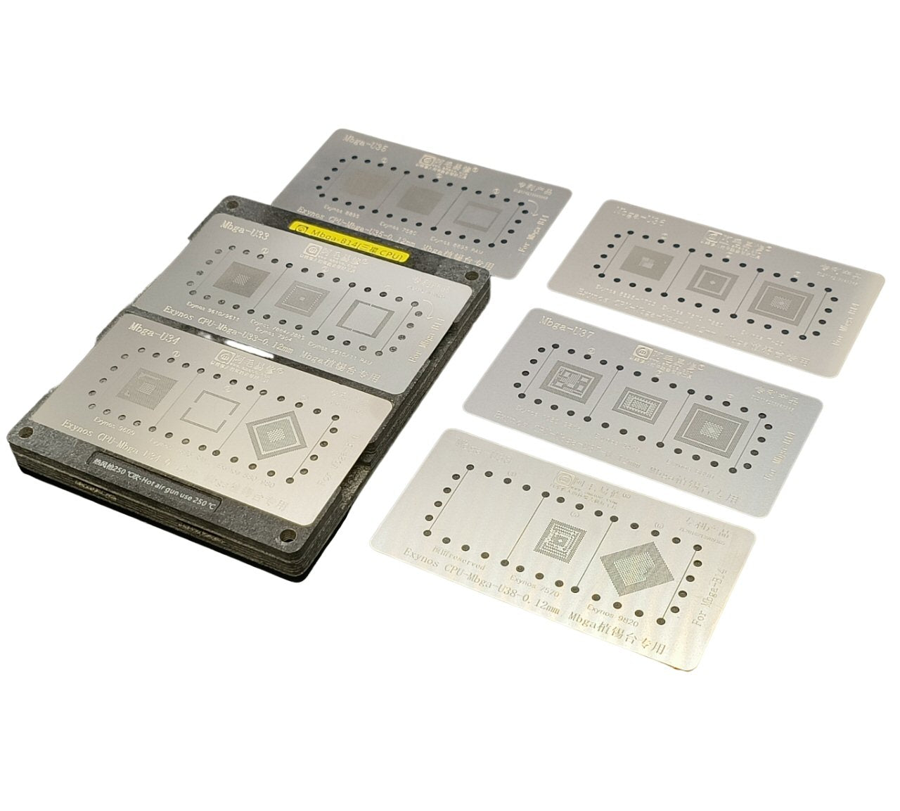 Stencil Fixtures Set For Samsung CPU MBGA 6 In 1 Stencil FoneFunShop   