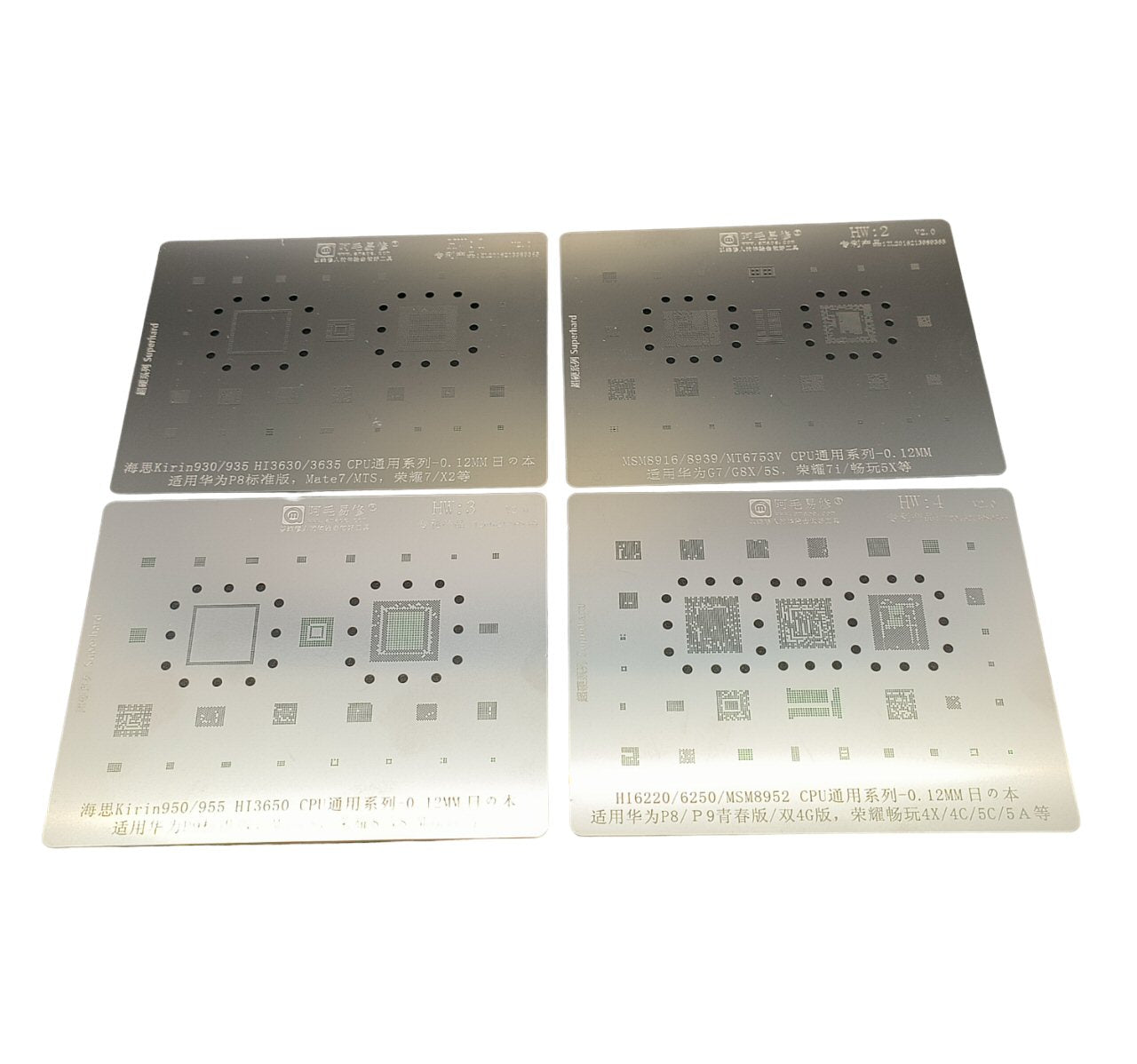 Reballing Stencil For Huawei IC Tin Net Repair HW1 17 17 In 1 Stencil FoneFunShop   