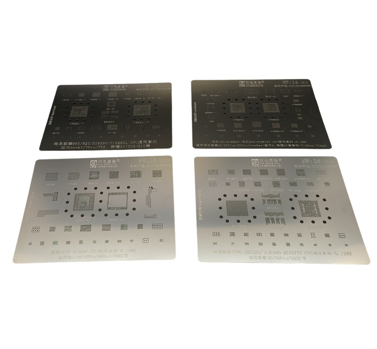 Reballing Stencil For Huawei IC Tin Net Repair HW1 17 17 In 1 Stencil FoneFunShop   