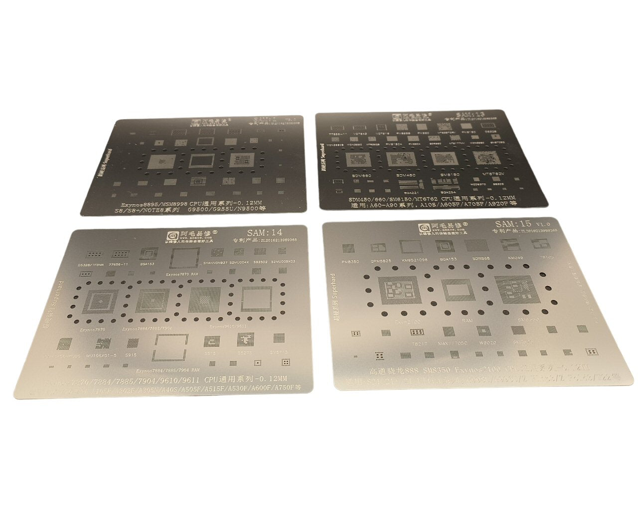 Reballing Stencils For Samsung 17 In 1 BGA IC Tin Net Repair SAM1 17 Stencil FoneFunShop   