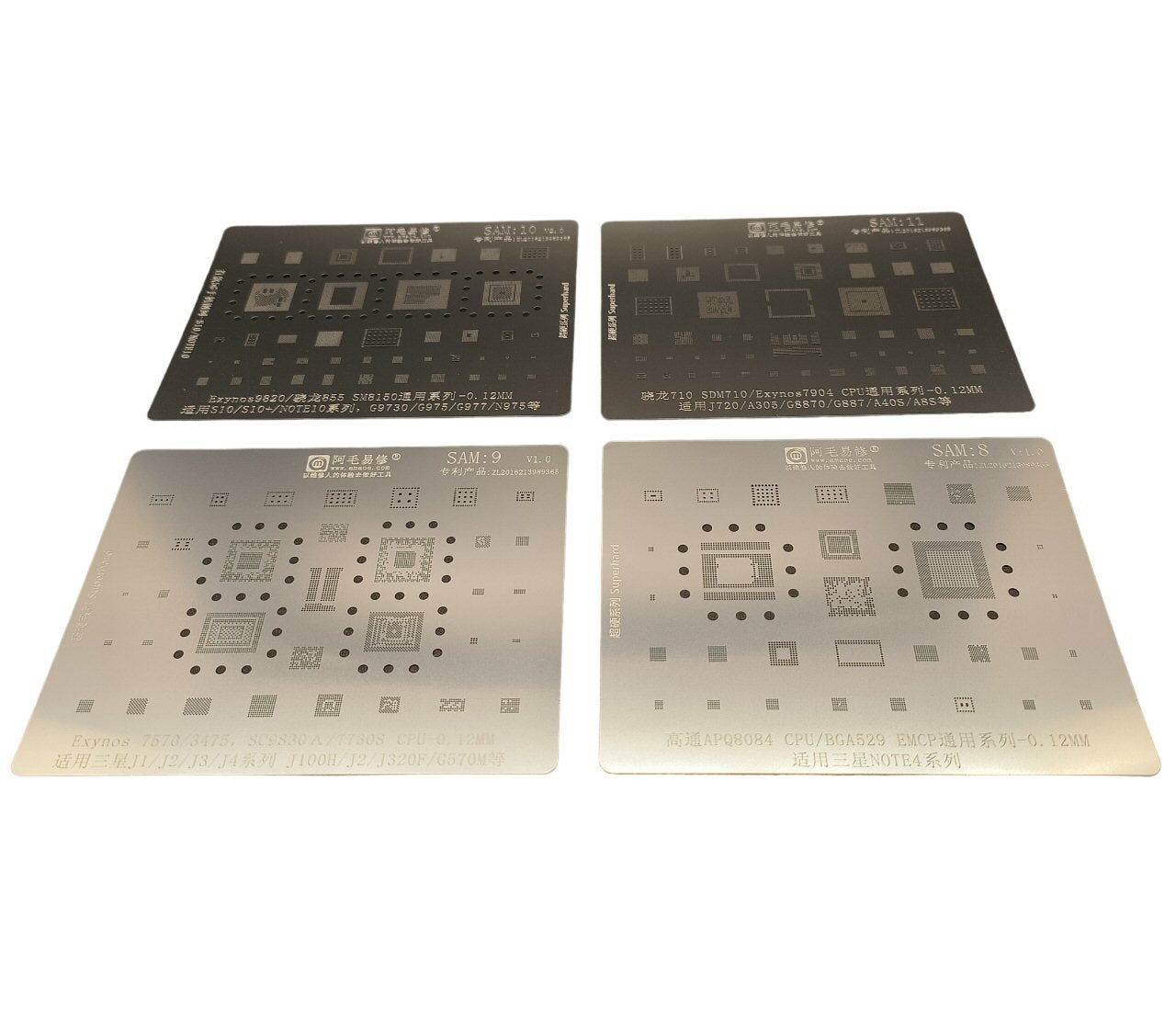 Reballing Stencils For Samsung 17 In 1 BGA IC Tin Net Repair SAM1 17 Stencil FoneFunShop   