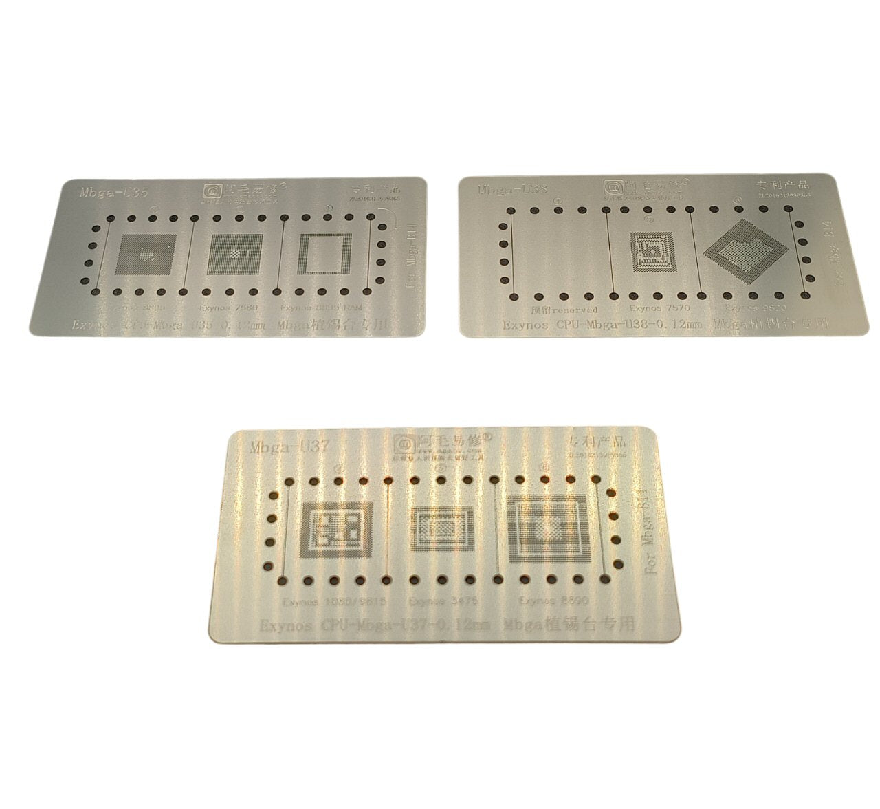 Stencil Fixtures Set For Samsung CPU MBGA 6 In 1 Stencil FoneFunShop   