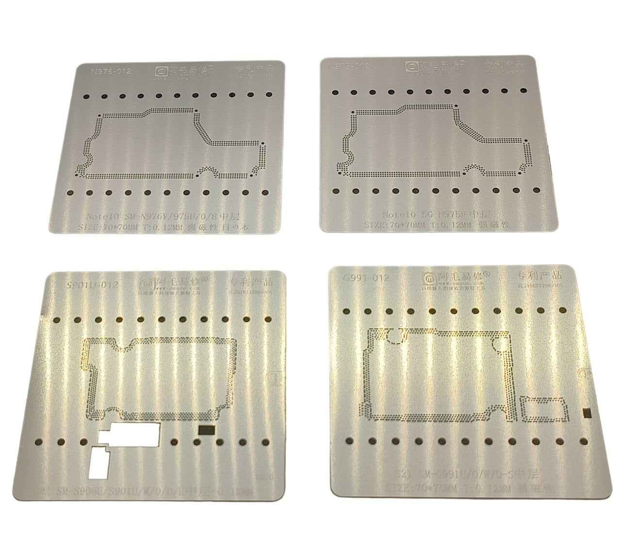 Reballing Stencil For Samsung 12 In 1 Set Middle Layer Stencil FoneFunShop   