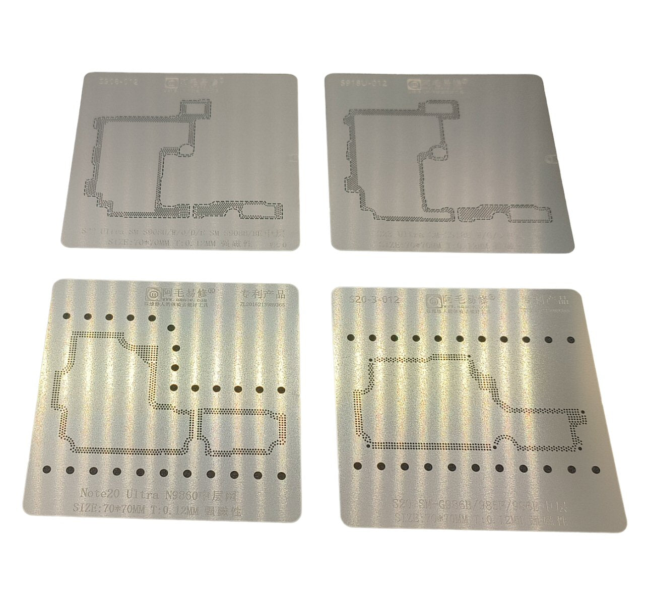 Reballing Stencil For Samsung 12 In 1 Set Middle Layer Stencil FoneFunShop   