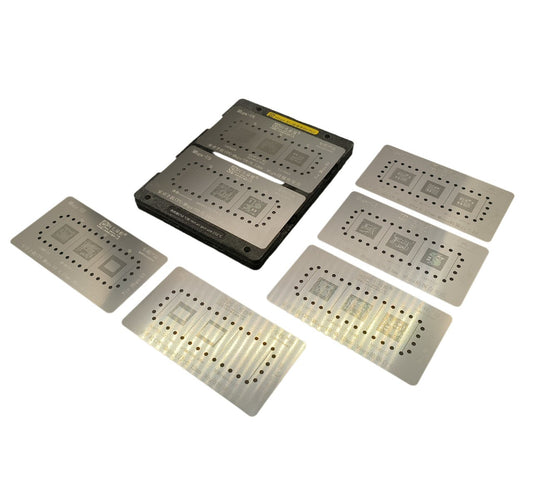 Stencil Set and Fixtures For Qualcomm CPU MBGA 9 In 1 Stencil FoneFunShop   