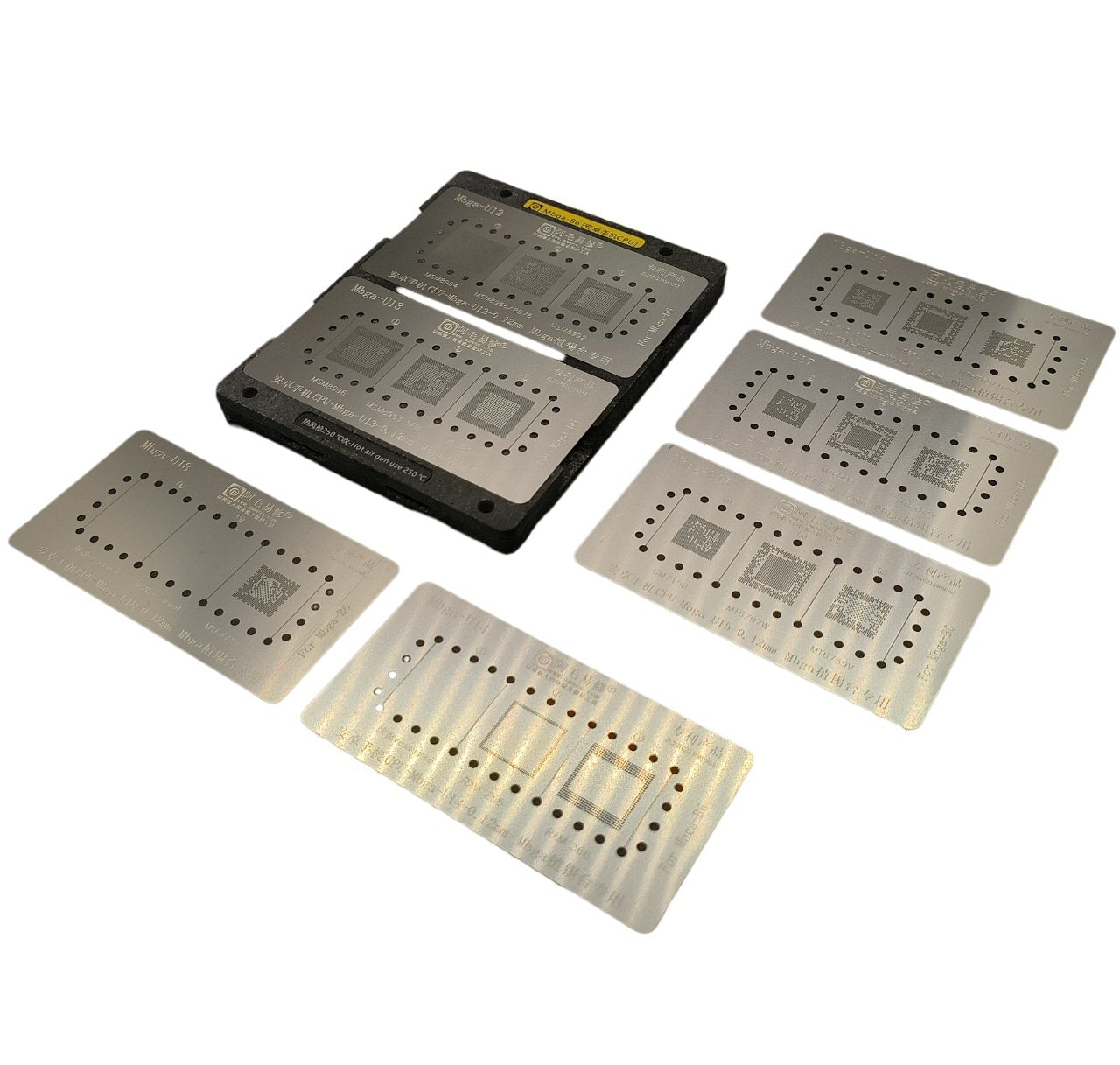 Stencil Set and Fixtures For MTK CPU MBGA 10 In 1 Stencil FoneFunShop   