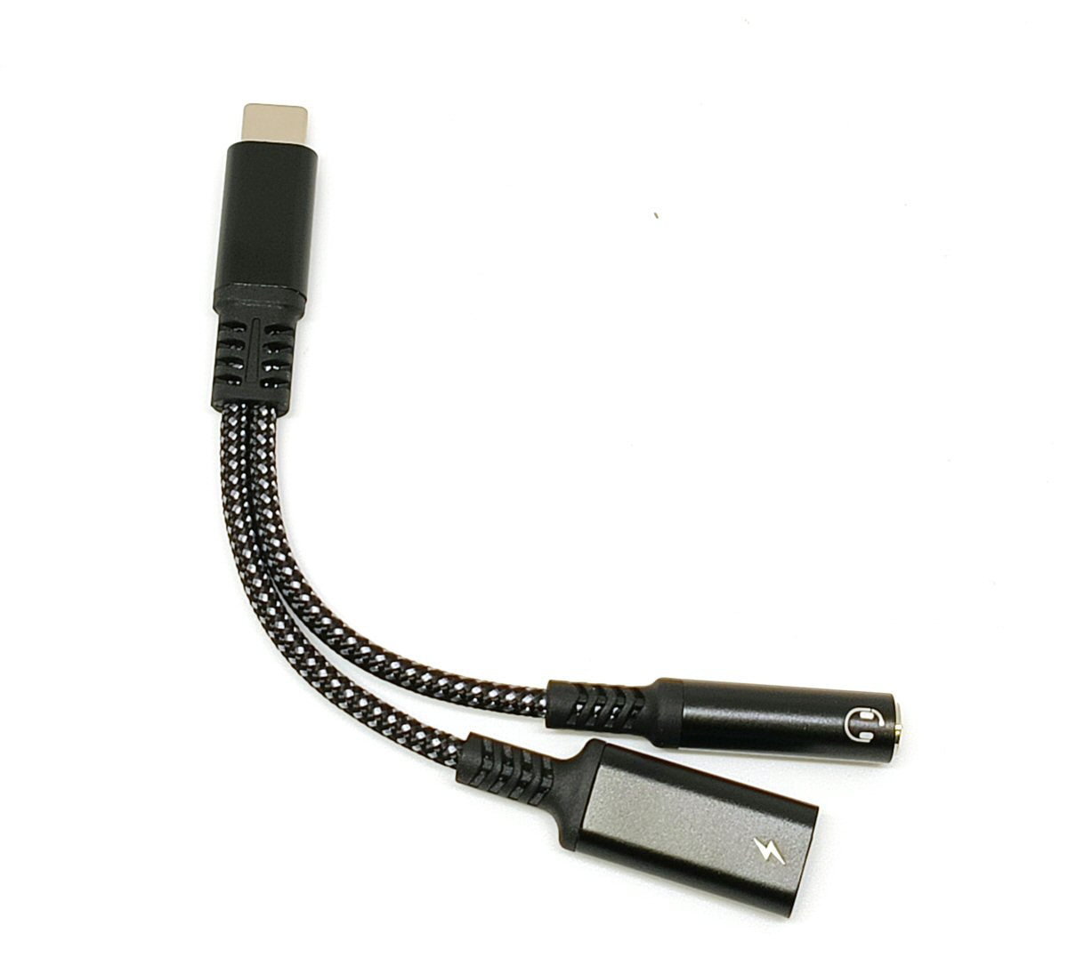 Type C to 3.5mm Headphone and Type C Charger Socket Adapter 10W Charger FoneFunShop   