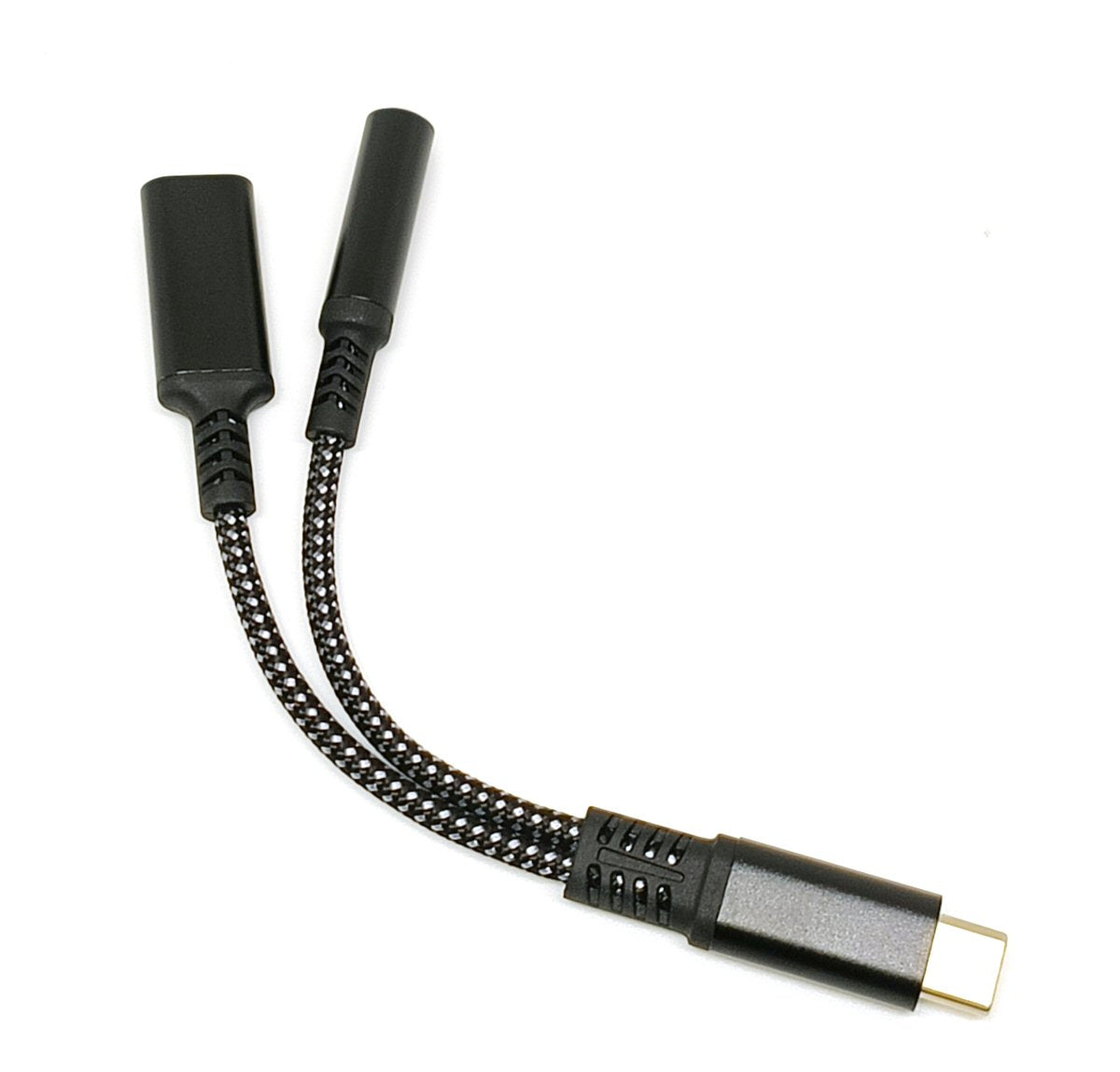 Type C to 3.5mm Headphone and Type C Charger Socket Adapter 10W Charger FoneFunShop   