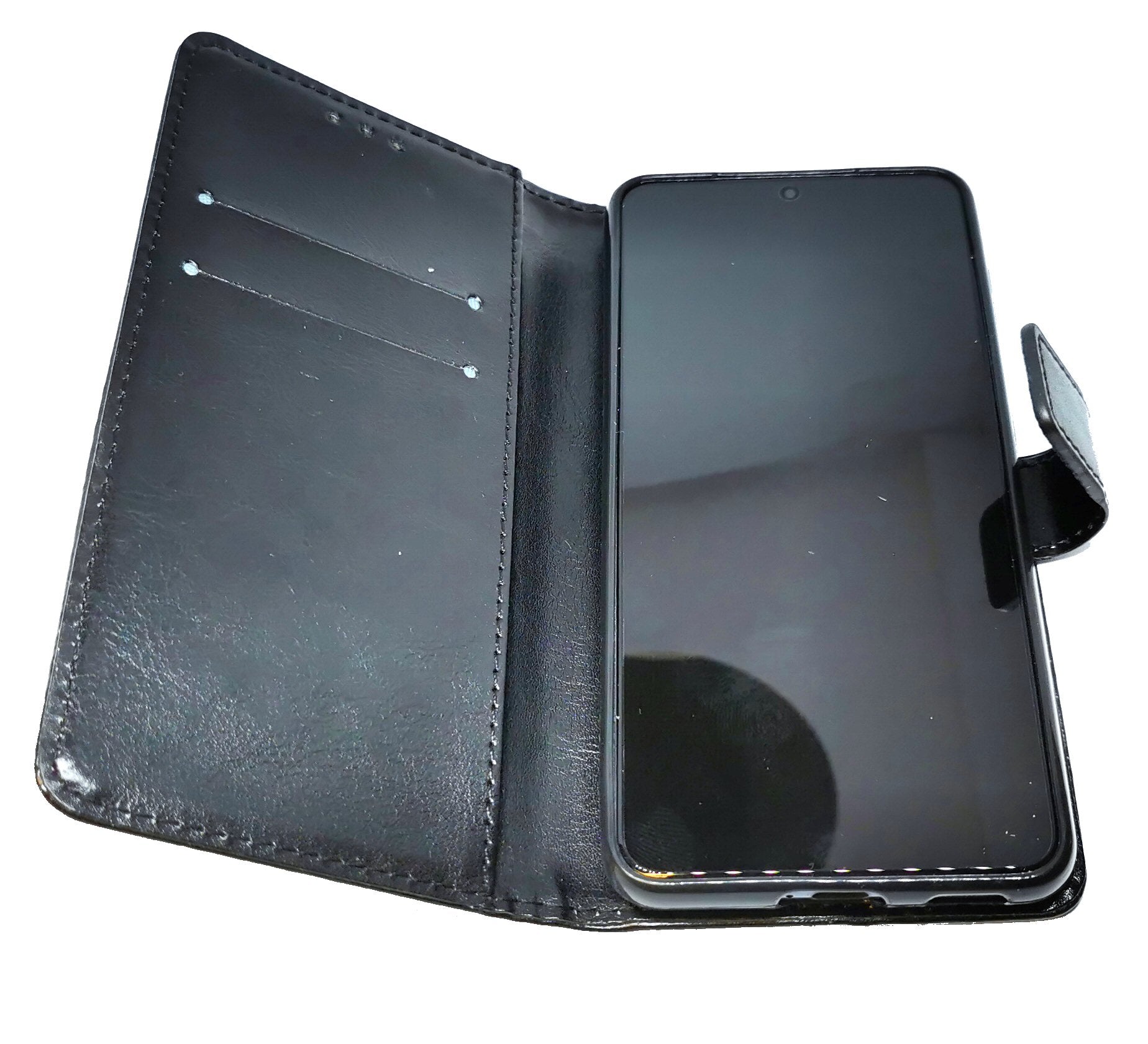 Case For Samsung S21 Plus S30 Plus PU Leather Flip Wallet Black Case Cover FoneFunShop   