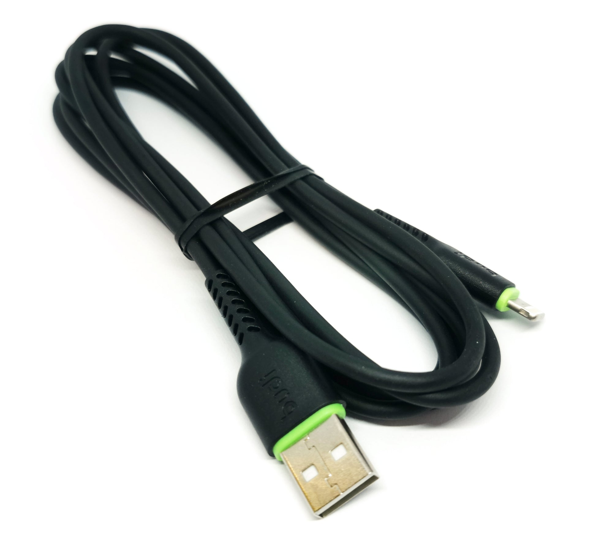 Budi Cable For iPhone Charging 2M in Black Cable FoneFunShop   