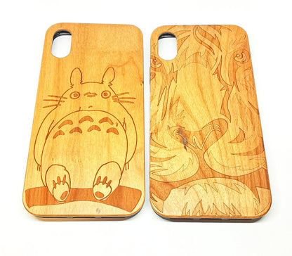 Cases For iPhone XS MAX Silicone With a Wooden Design Pack of 6 Case Cover FoneFunShop   