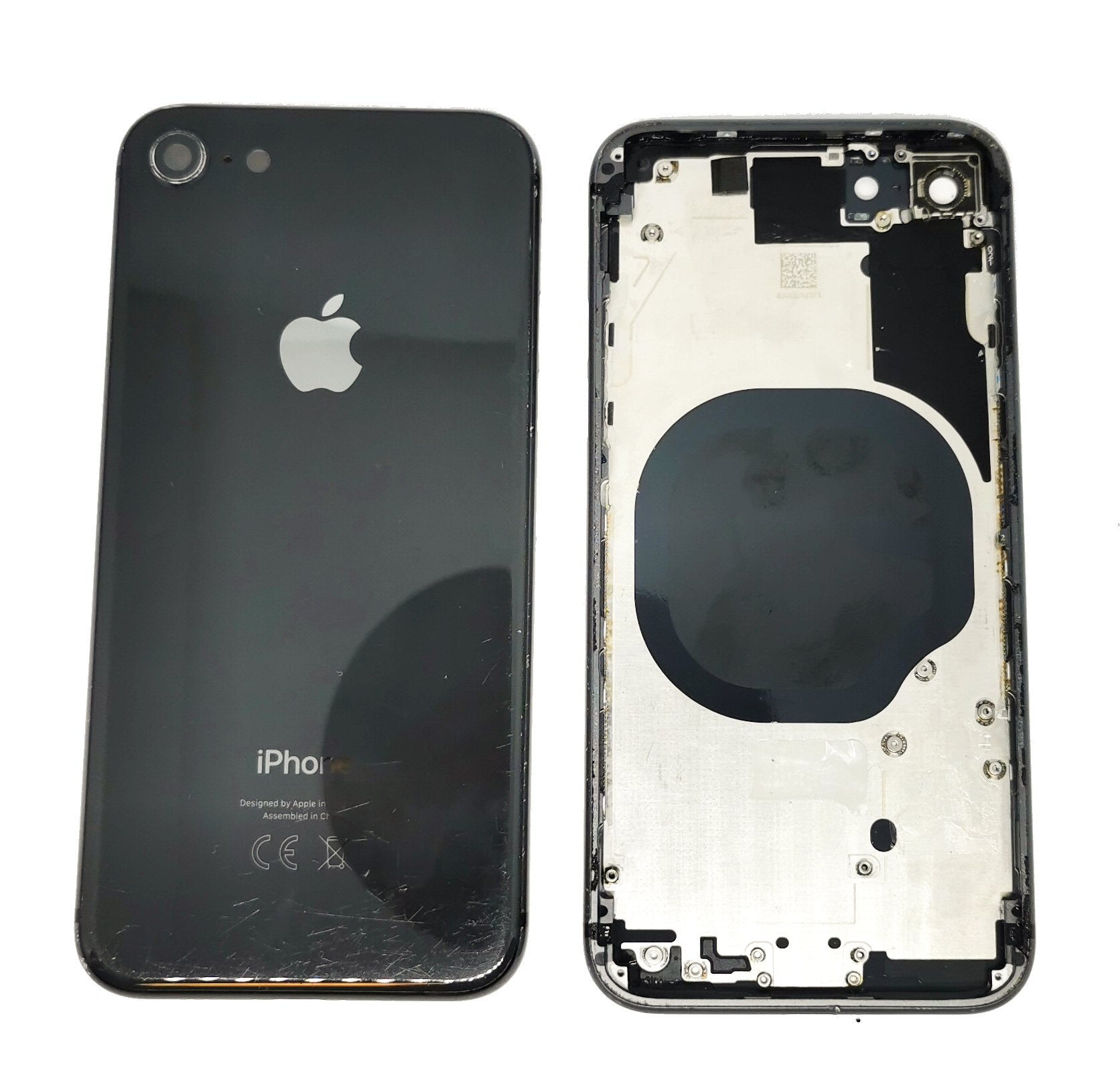 Housing For iPhone 8 Reclaimed Used Genuine Back Without Parts Space Grey Housing FoneFunShop   