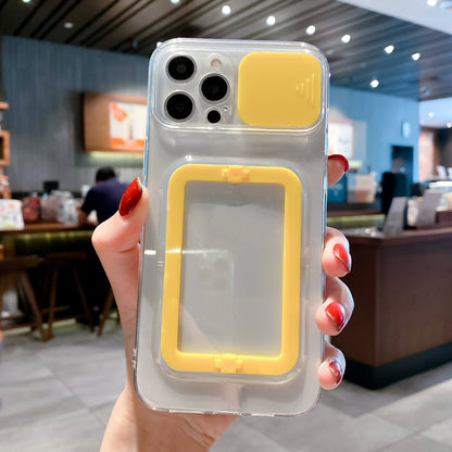 Case For iPhone 13 in Yellow Camera Lens Protection Case Cover FoneFunShop   