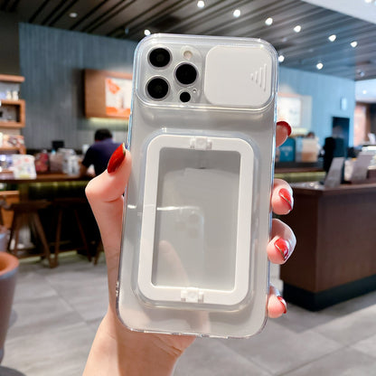 Case For iPhone 13 in White Camera Lens Protection Case Cover FoneFunShop   