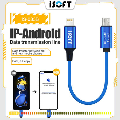 iSoft IS 003B User Data Transfer Cable Transfer Data For Micro USB to iPhone Cable FoneFunShop   