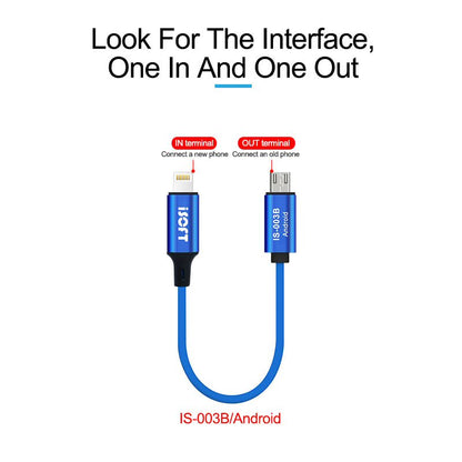 iSoft IS 003B User Data Transfer Cable Transfer Data For Micro USB to iPhone Cable FoneFunShop   