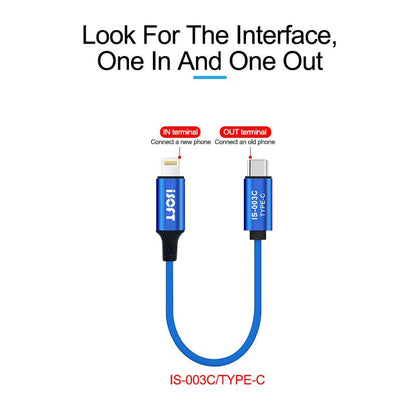 iSoft IS 003C User Data Transfer Cable Transfer Data For Type C to iPhone Cable FoneFunShop   