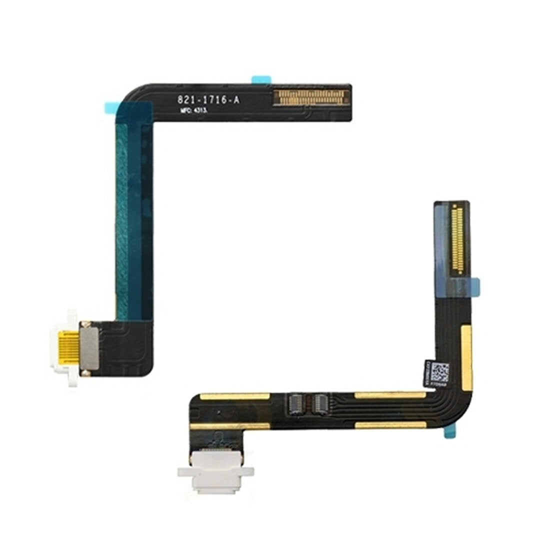 Charging Port For iPad Air White Flex Charging Port FoneFunShop   