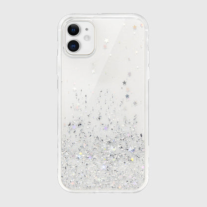 Case For iPhone 11 Switcheasy White Starfield Quicksand Style Case Cover FoneFunShop   