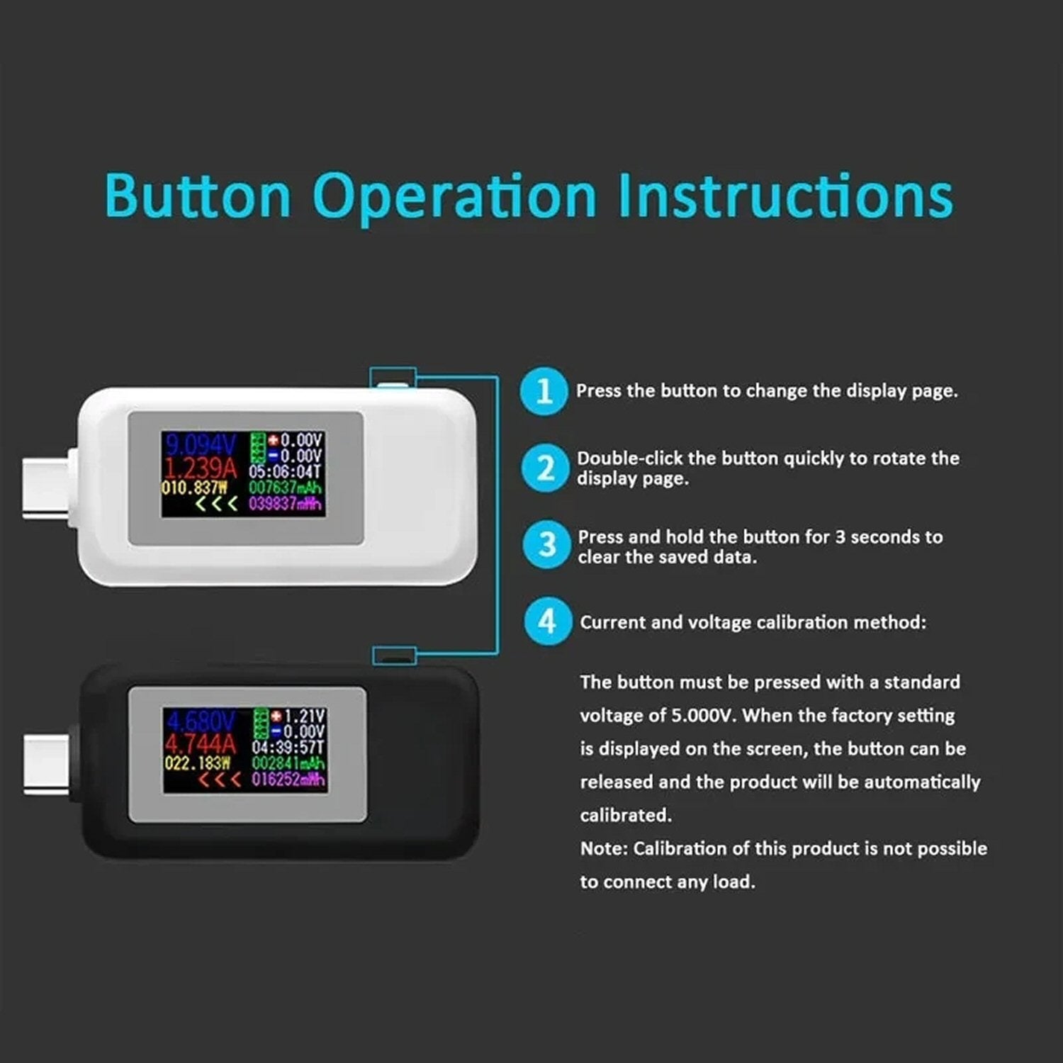 Charging Port Tester For Type-C Smartphone Voltmeter Ammeter Power Capacity Charging Port FoneFunShop   