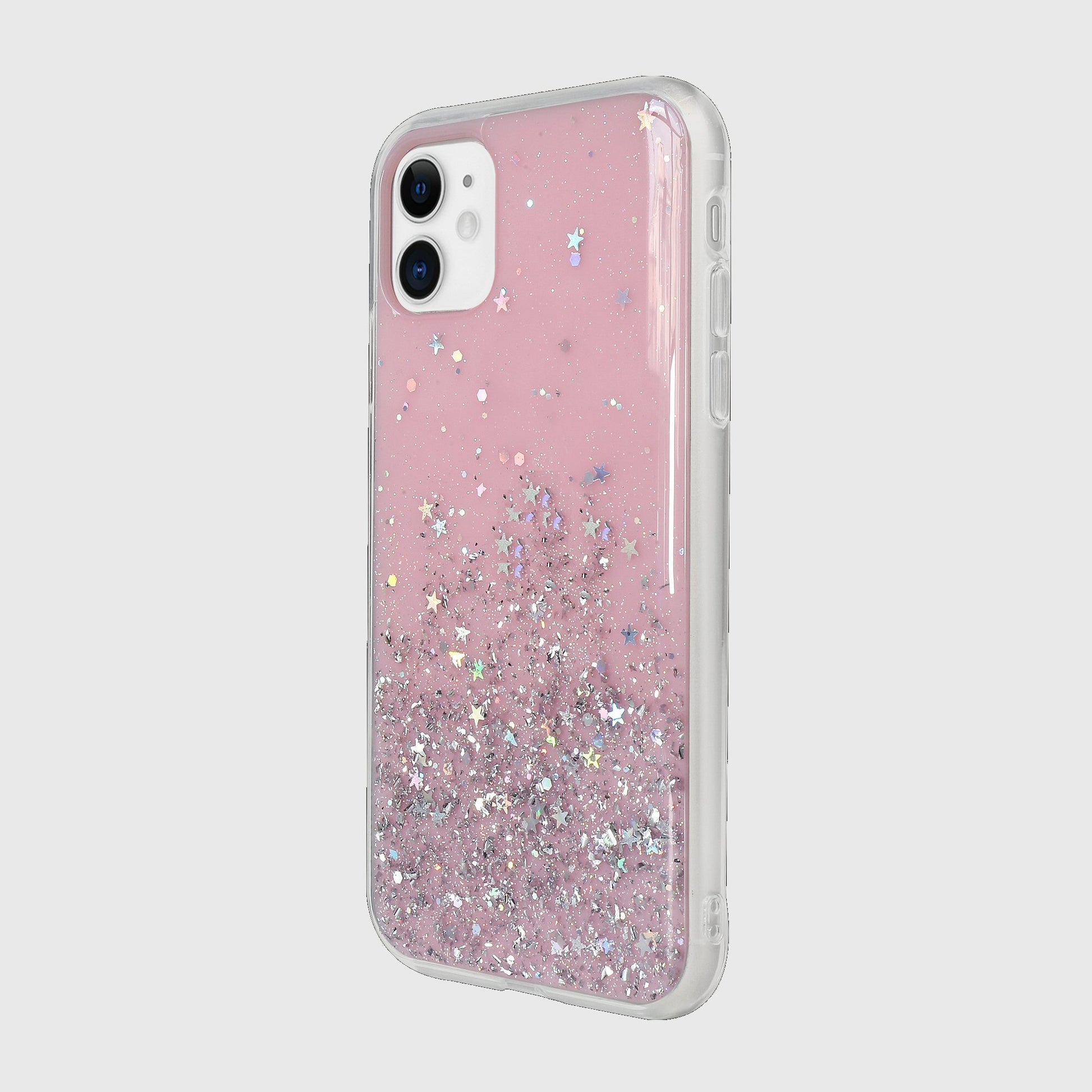 Case For iPhone 11 Switcheasy Pink Starfield Quicksand Style Case Cover FoneFunShop   