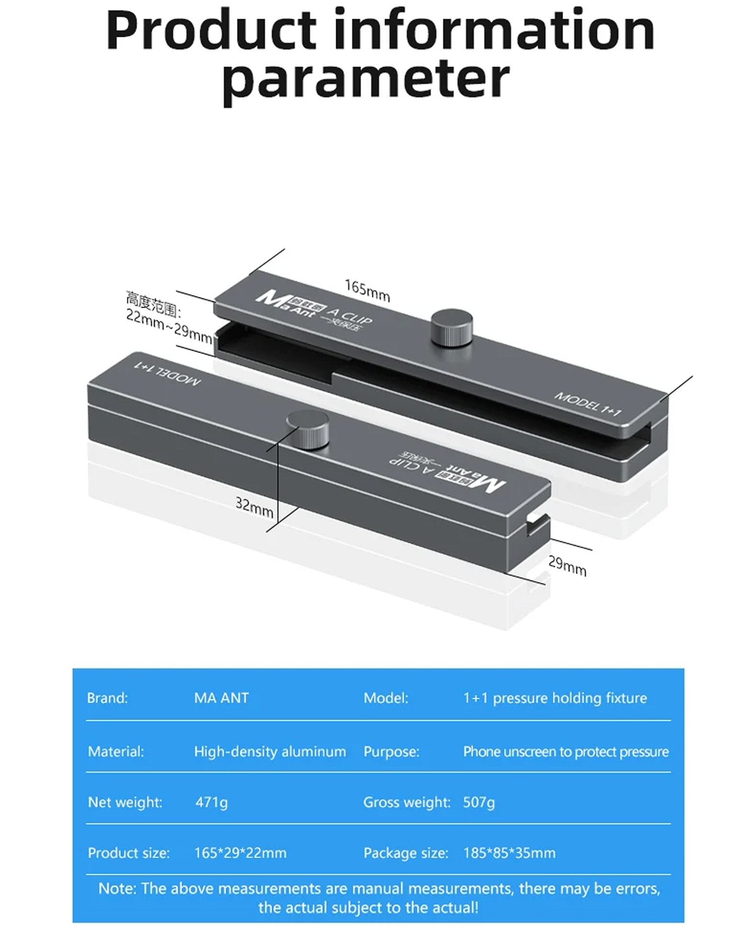 MaAnt Clamp For Mobile Phone Repair LCD And Back Glass Curing  FoneFunShop   