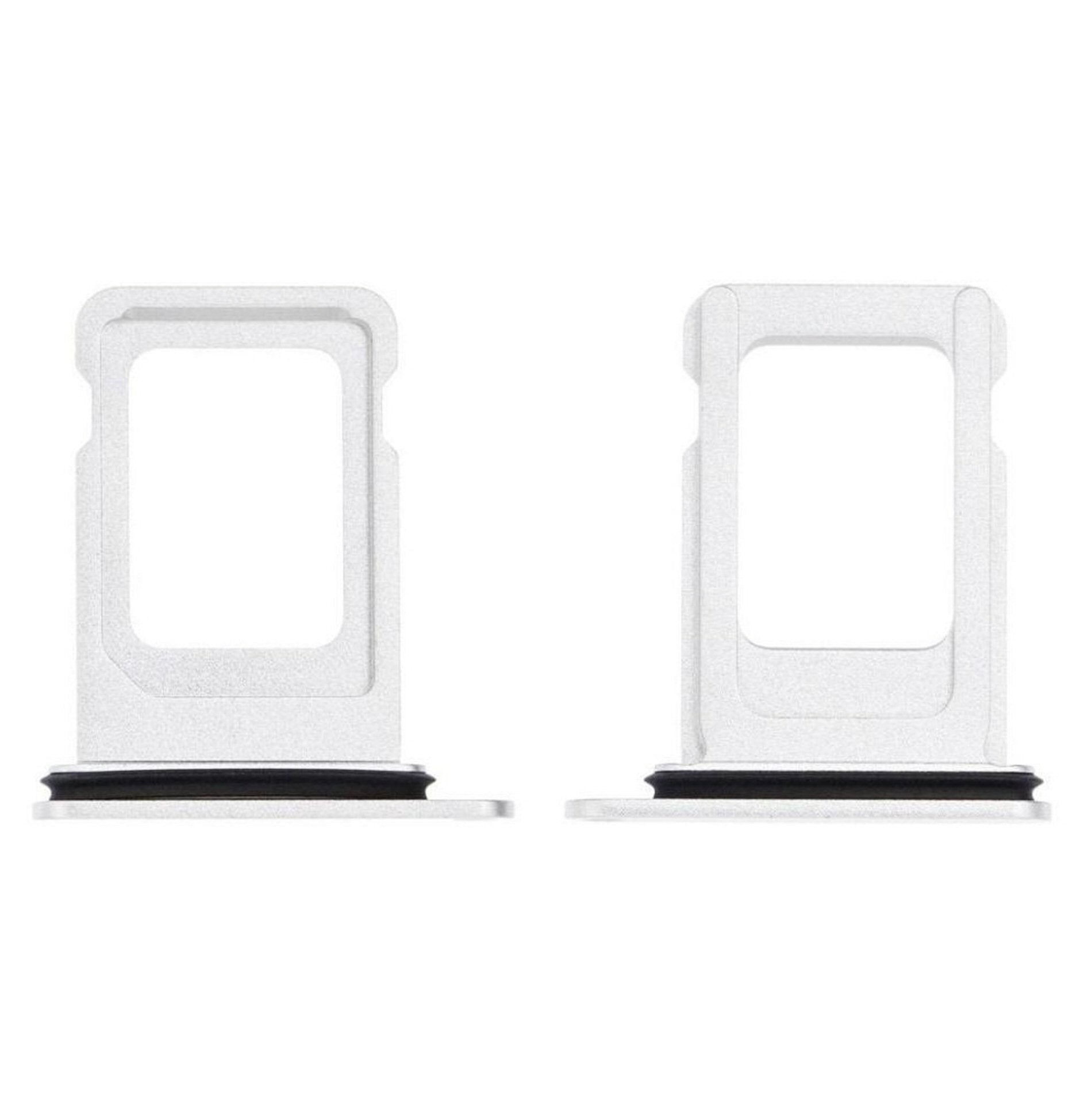 Sim Tray For iPhone 13 In White Sim Tray FoneFunShop   