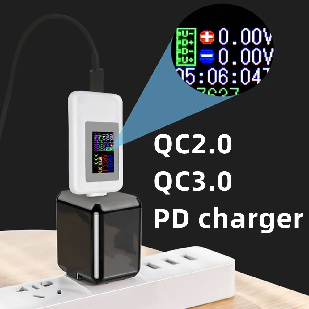 Charging Port Tester For Type-C Smartphone Voltmeter Ammeter Power Capacity Charging Port FoneFunShop   