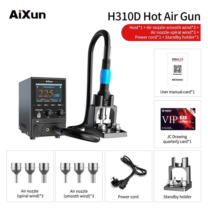 JC Aixun H310D Smart Precision Heating 1000W Hot Air Gun Jc id FoneFunShop   