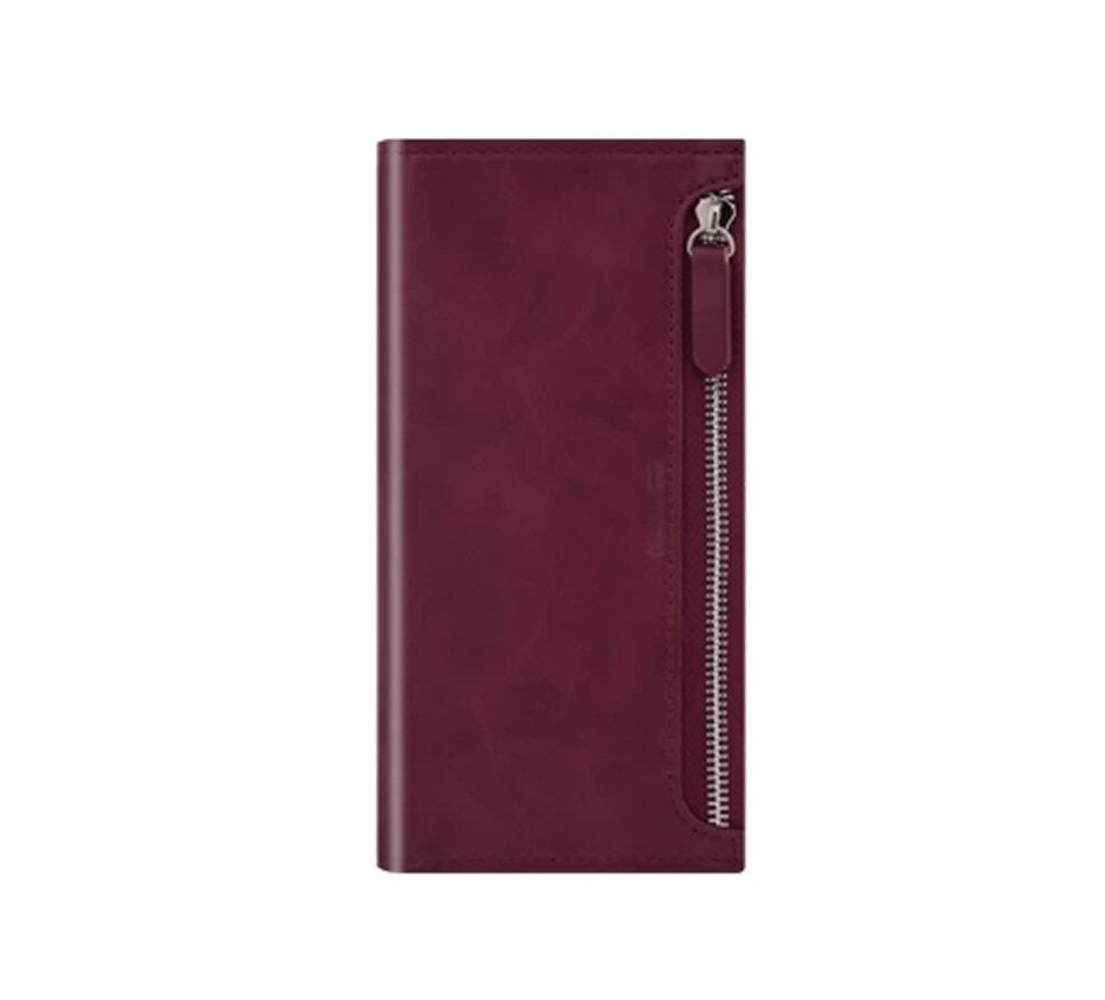 Case For iPhone 12 Pro Max Molancano Pouch with Zip Case in Bordeaux Case Cover FoneFunShop   