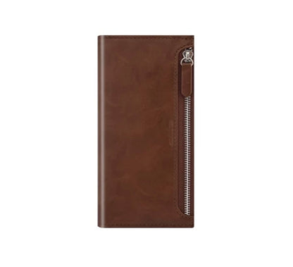 Case For iPhone 12 12 pro in Brown Molancano Pouch Zip Case Cover FoneFunShop   