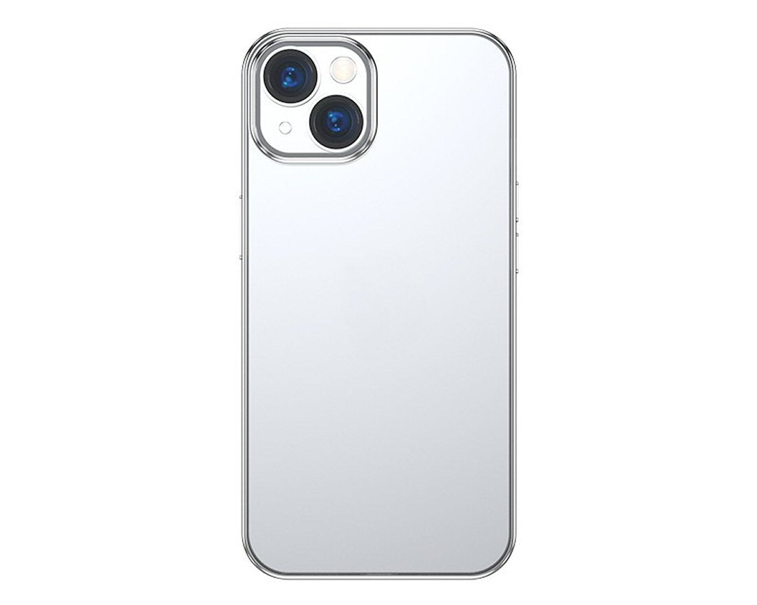 Case For iPhone 13 Mini Soft Jane Series Hard Cover Edition in Silver Case Cover FoneFunShop   